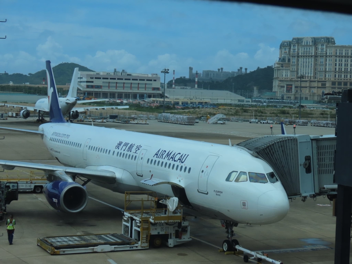 マカオ航空の様子