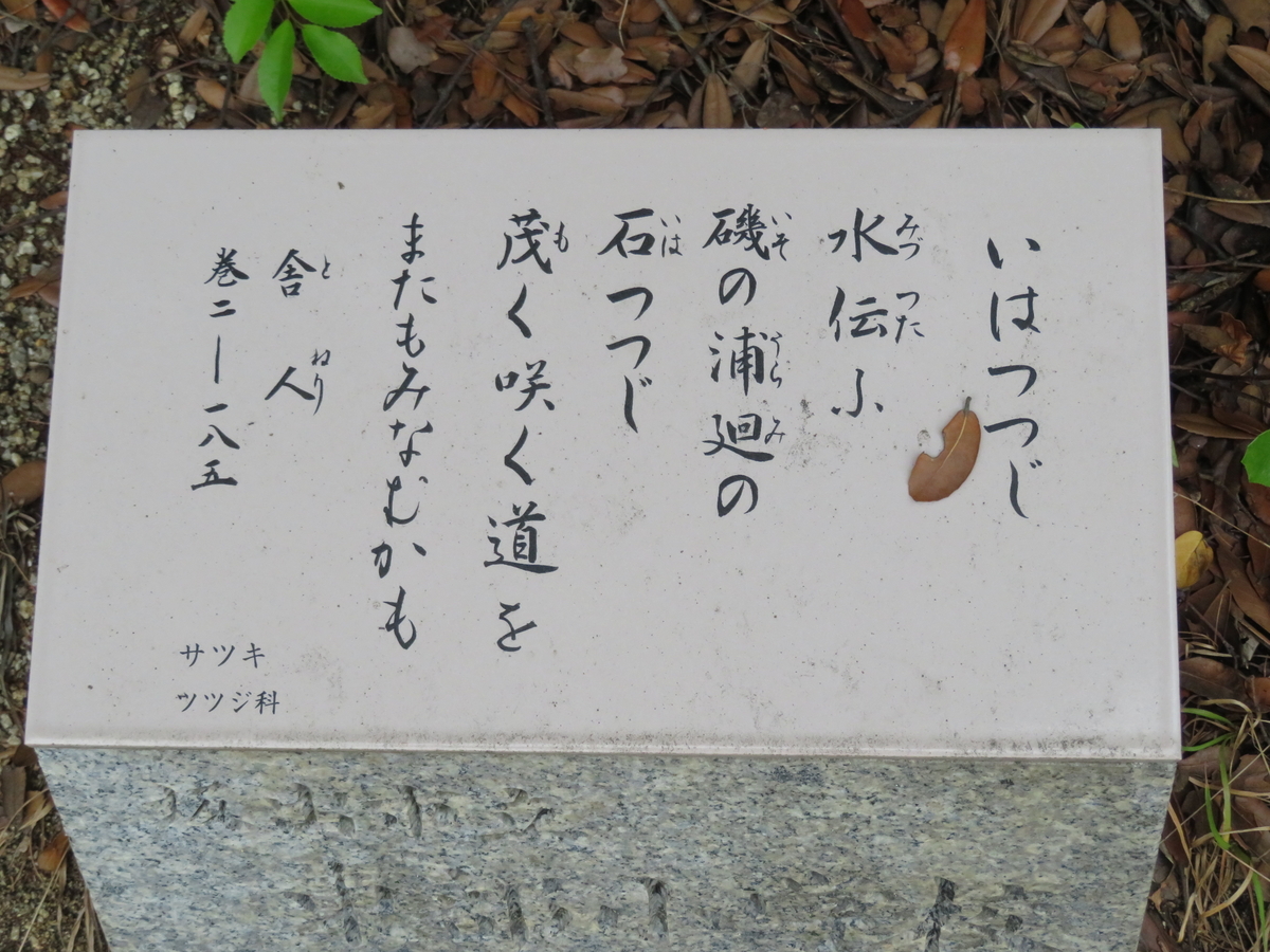 掛け軸 拓本 版画 万葉歌碑 隠國乃 泊瀬之山丹 万葉集 巻七　悠久 歴史 掛軸 万葉歌碑を訪ねて（その1730～1732）―坂出市沙弥島 万葉