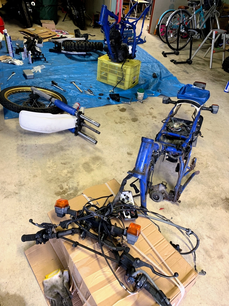 ☆SX200Rオフロードバイク☆キャブレーターオーバーホール済み^_^バッテリー・プラグなど新品交換！イロイロ整備して快調です☆ SX200R 最大の問題発生 - 「オフロード」おっさんライダー「SUZUKI