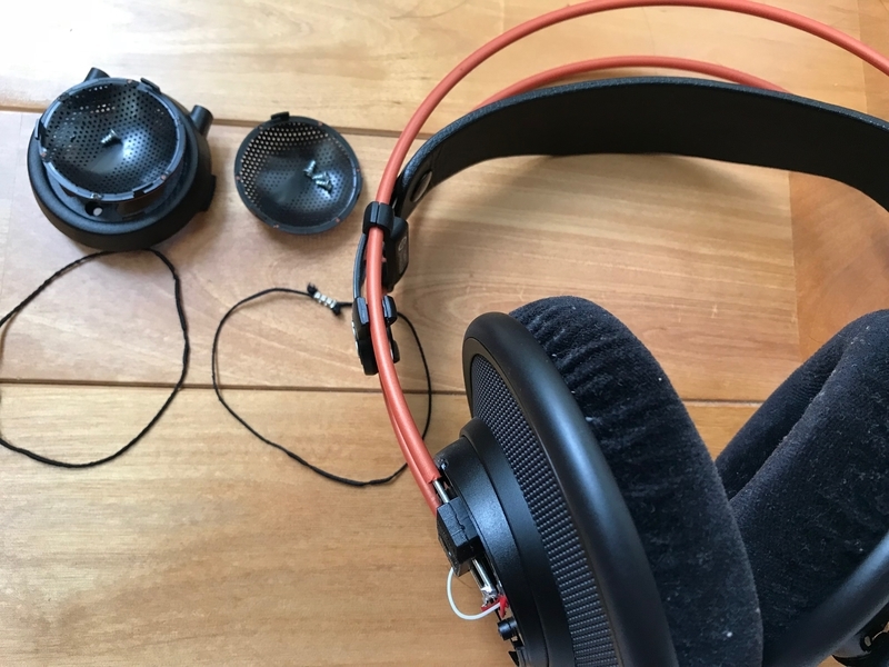 AKG K712proのラバーループを交換した - 手当たり次第にとりあえず