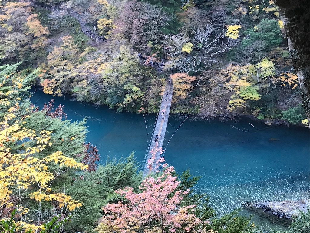 紅葉の寸又峡観光 夢の吊り橋 大井川鉄道sl たのしるブログ