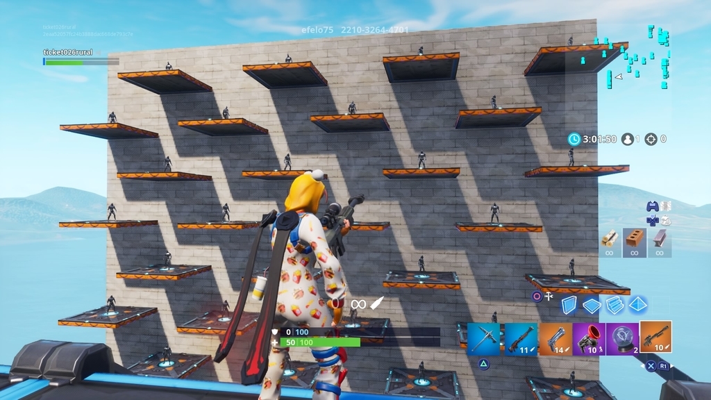 フォートナイト プロゲーマーもやっているエイム練習 建築練習 島のコード紹介 生涯ゲーム