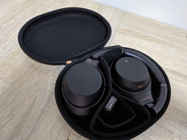 f:id:tomcky:20190707185226j:plain WH-1000XM3ケース収納