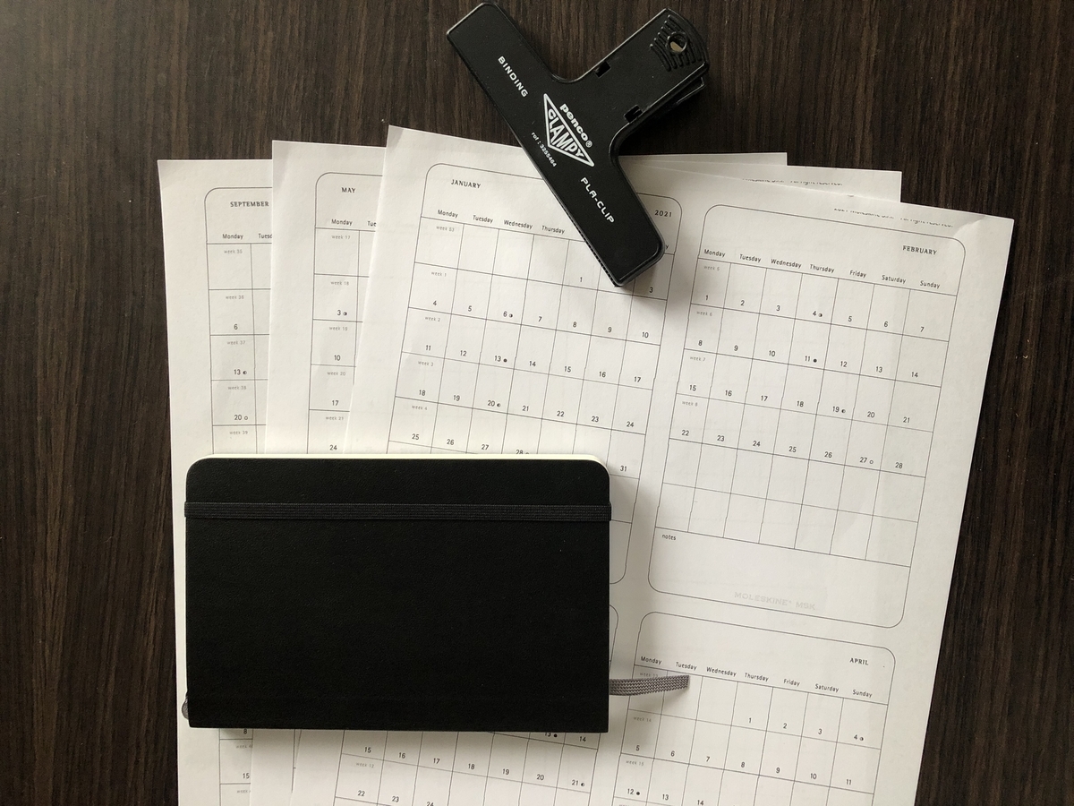 モレスキンの月次計画テンプレートをダウンロードして使う Tomi Kun S Diary