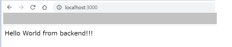 localhost:3000の応答