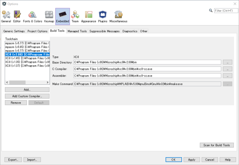 Mplab X Ide で Xc H が見つからない問題 積極的にメモっていく姿勢