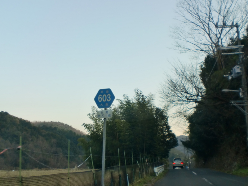 大阪府道・兵庫県道603号能勢猪名川線