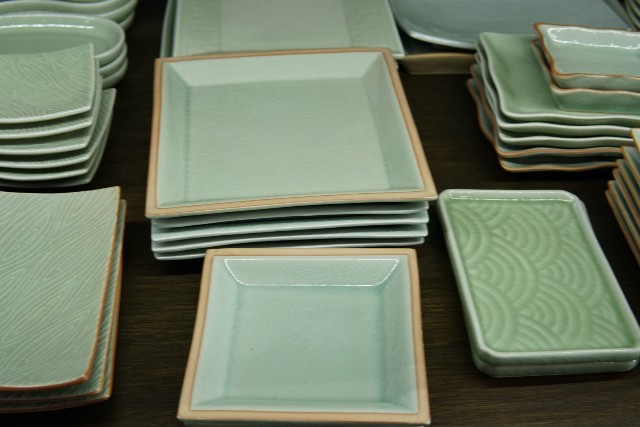 セラドン焼き サイアムセラドン 深皿&レンゲ5点セット セラドン焼き