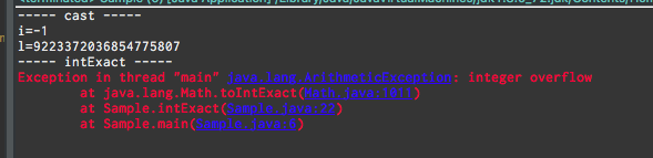 how to cast long value to int - tomoTaka’s blog