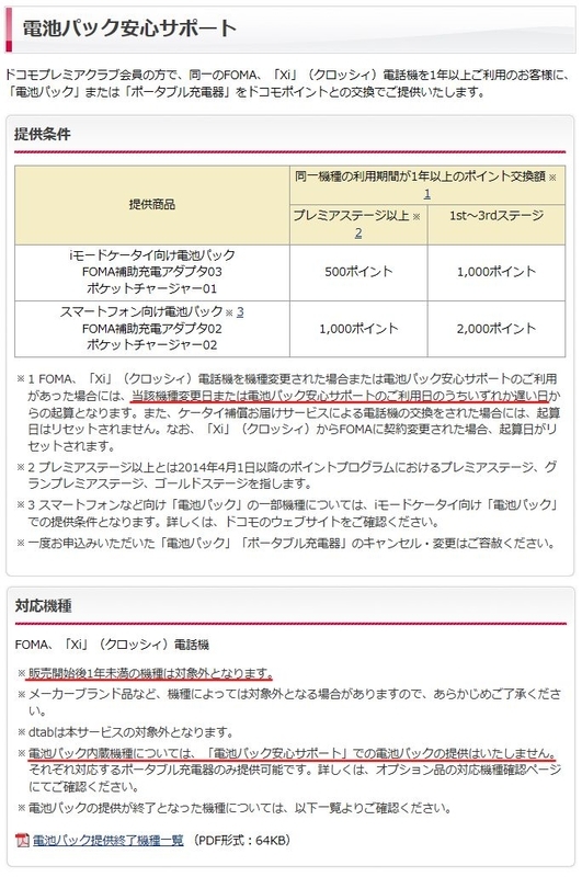 ドコモユーザは1年に1回電池パックをもらおう Tomoca2のブログ