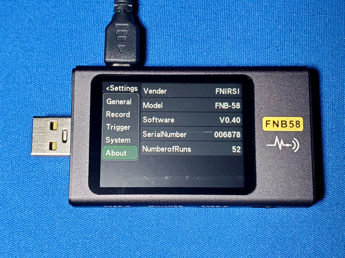 格安USBテスターFNB58をレビューする - tomoca2のブログ