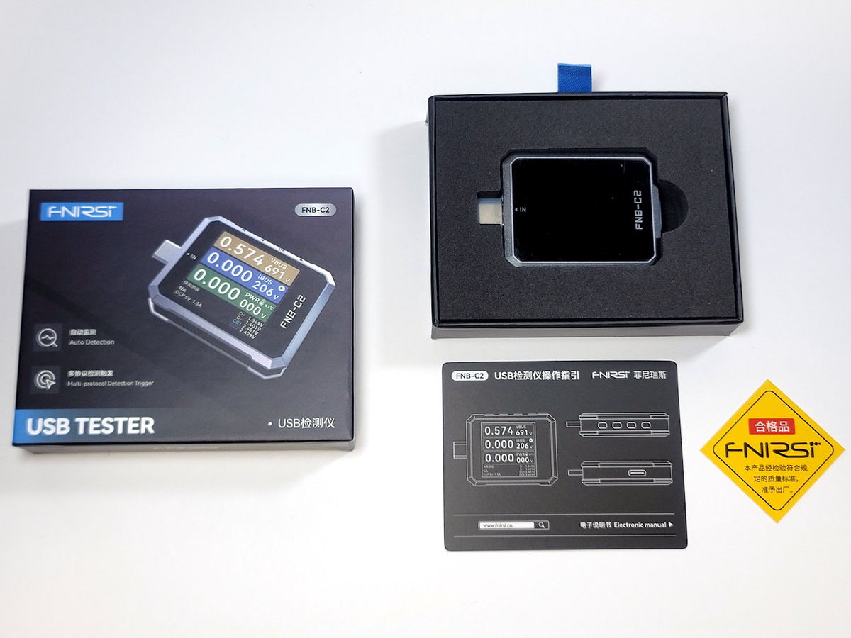 FNB-C2 USB-Cテスター PDプロトコル解析E-Marker チェッカー 格安USB