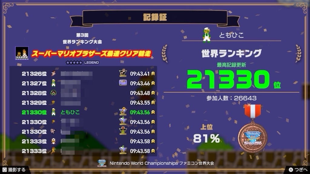 第3回世界ランキング大会記録 〜 FCWC #003 - 叙事編纂室