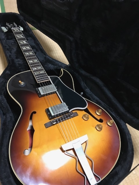 トーカイ フルアコ ES-175 ハードケース レフティ 希少 右用ナット