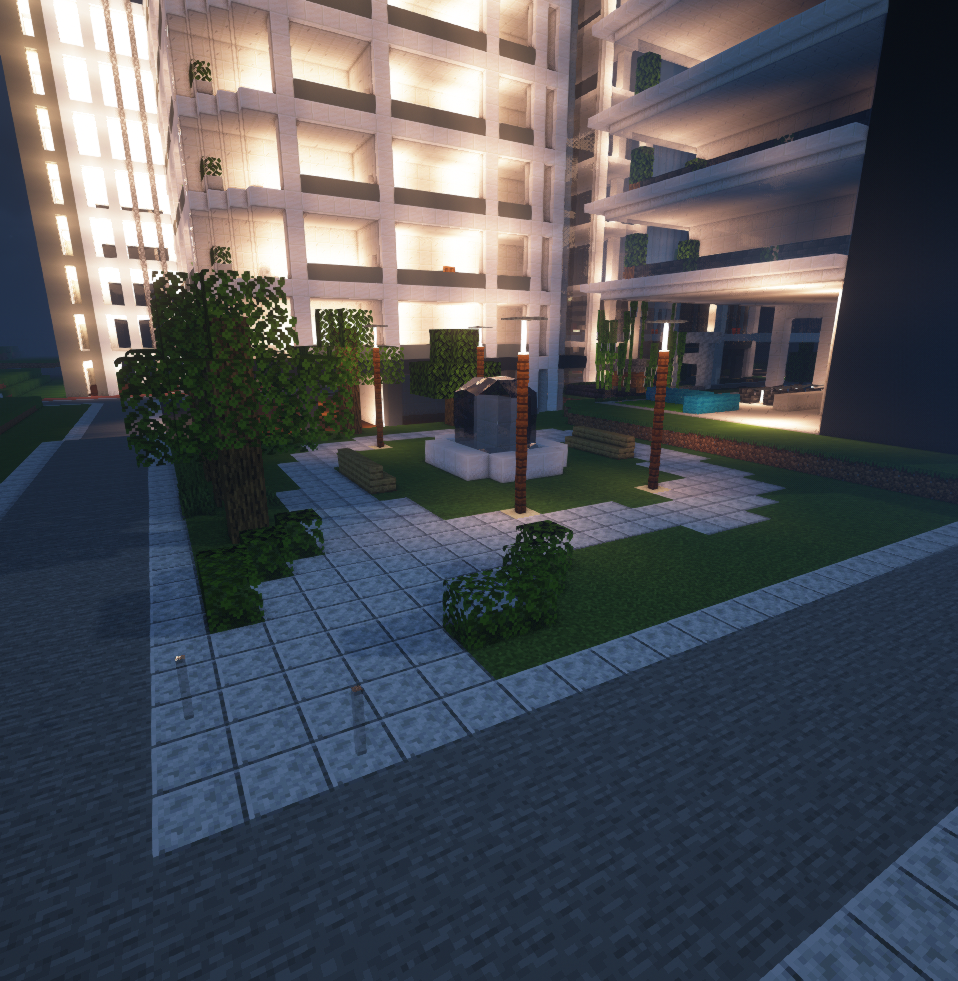 【まちづくり日記】噴水のある公園を紹介します。 - ともかぜのマイクラ部屋