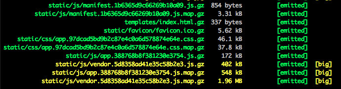 f:id:tomotomo1129:20181122013509p:plain npm run buildの実行結果