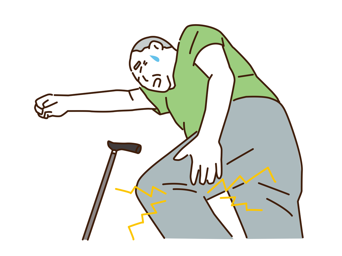 転んだ父