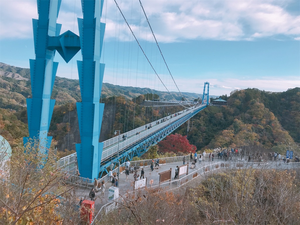 紅葉を見に竜神大吊橋へ Daikiの絶景巡り