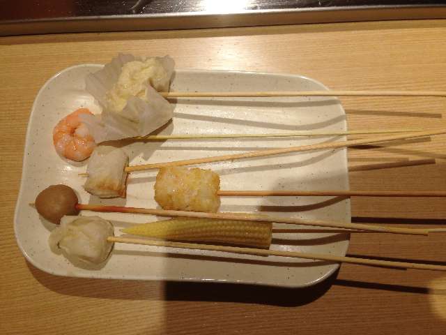 串揚げ食べ放題串家物語の串揚げ