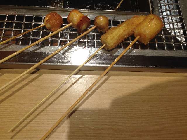 串揚げ食べ放題串家物語の串揚げ