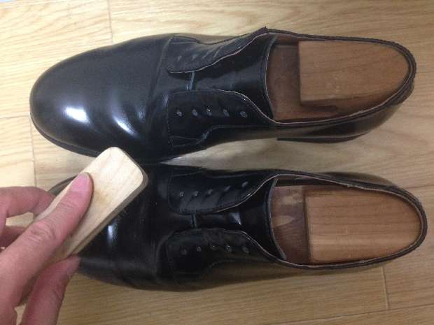 革靴の手入れ