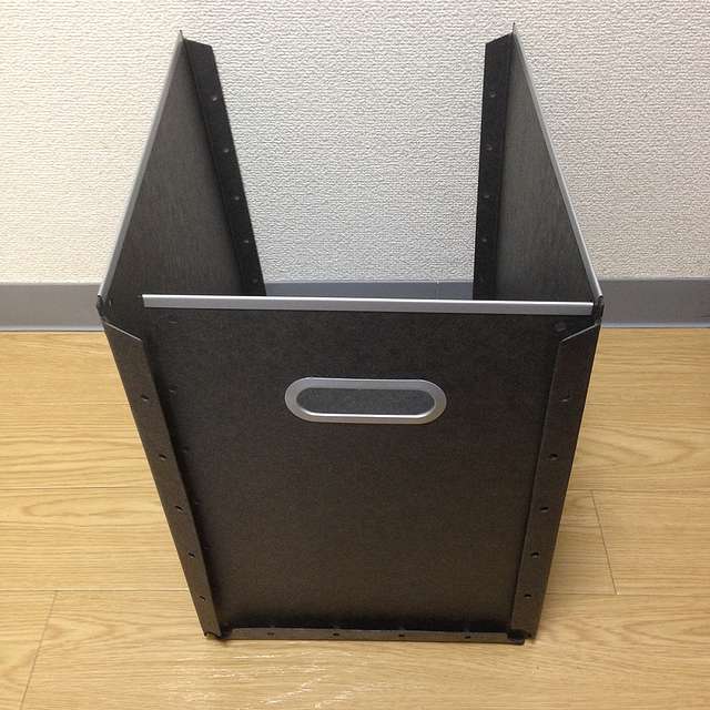 無印良品の収納、硬質パルプボックスを組み立ててみた!