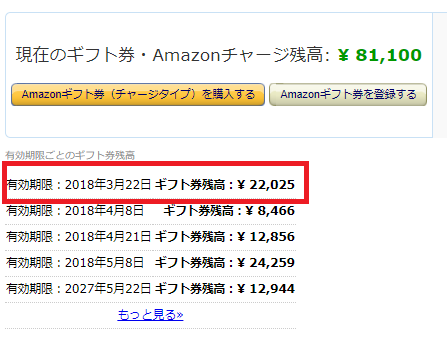 Amazonギフト券の有効期限を延ばす方法