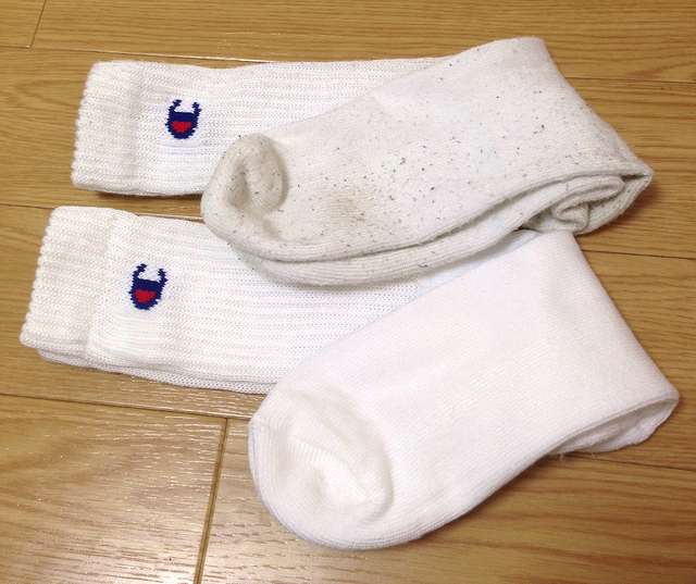 チャンピオンの靴下（白）を3足セット
