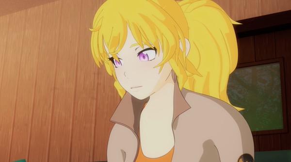 アニメ「RWBY(ルビー)Volume 4」第3話、義手を目にしたヤン・シャオロン