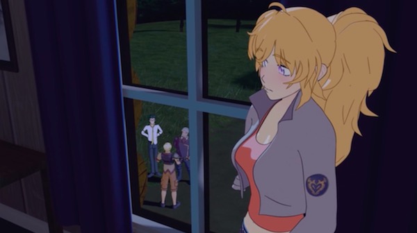 アニメ「RWBY(ルビー)Volume 4」第4話より、ルビーを心配するヤン