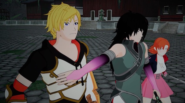 アニメ「RWBY(ルビー)Volume 4」7話より、ジョーンを制止するレン