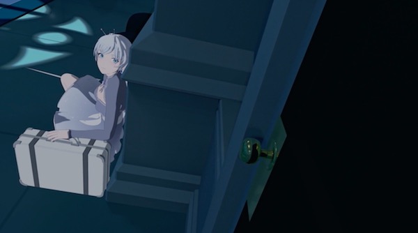 アニメ「RWBY（ルビー）Volume 4」第11話より、ワイスの出発