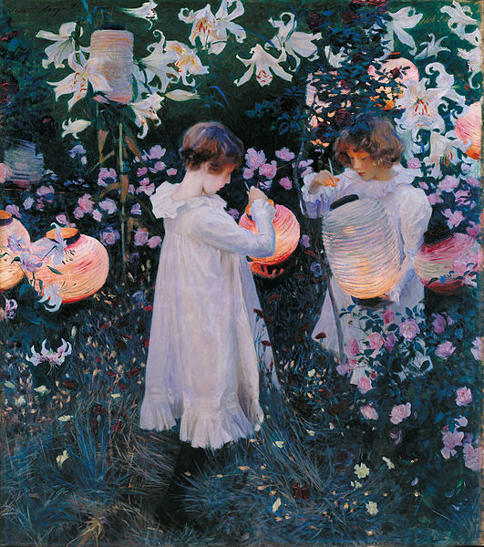 「Carnation, Lily, Lily, Rose」（John Singer Sargent）