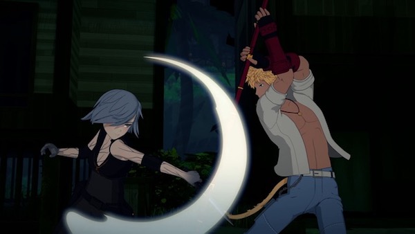 「RWBY（ルビー）Volume 5」第7話 “Alone Together”より、トリファ対サン