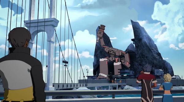 「RWBY(ルビー)Volume 6」第10話 “Stealing from the Elderly” より、アトラス軍のロボット