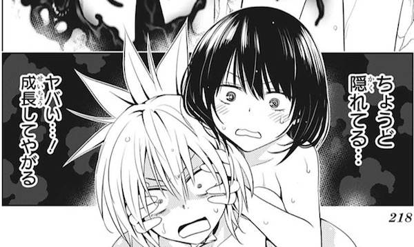 「あやかしトライアングル」(矢吹健太朗)11話より、肝心なところは隠れてます