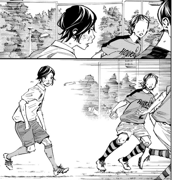 「さよなら私のクラマー」(新川直司)54話より、フリーになる田勢