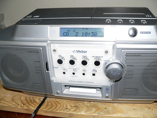 Victor ビクター CD MD TAPE FM/AM/AUX ラジカセ 実働 ビクターCDラジカセの修理 −その2：Final− - TomのブログⅡ