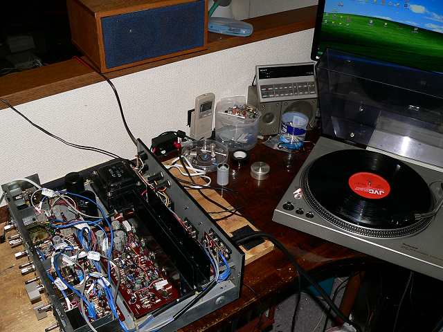 TOSHIBA Aurex プリメインアンプ SB-420の修理 ―Semi Final その2
