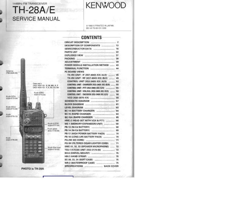 ケンウッドのハンディー機 TH-F28の修理 −その3ー - TomのブログⅡ