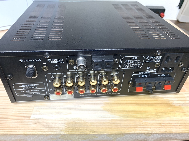 BOSE RA-12（稼働確認済）チューナープリメインアンプ BOSE RA-12の