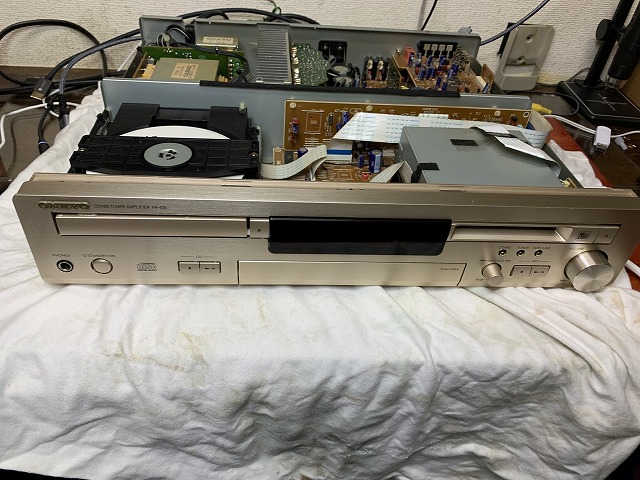 ONKYO CD/MD チューナアンプFR-435の修理 ーFINALー - TomのブログⅡ