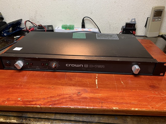 AMCRON(CROWN)のメインアンプ D-75の修理 ープロローグー - TomのブログⅡ