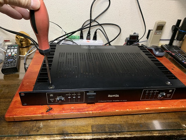 RAMSA パワーアンプ WP-9055Aの修理 ーその1ー - TomのブログⅡ