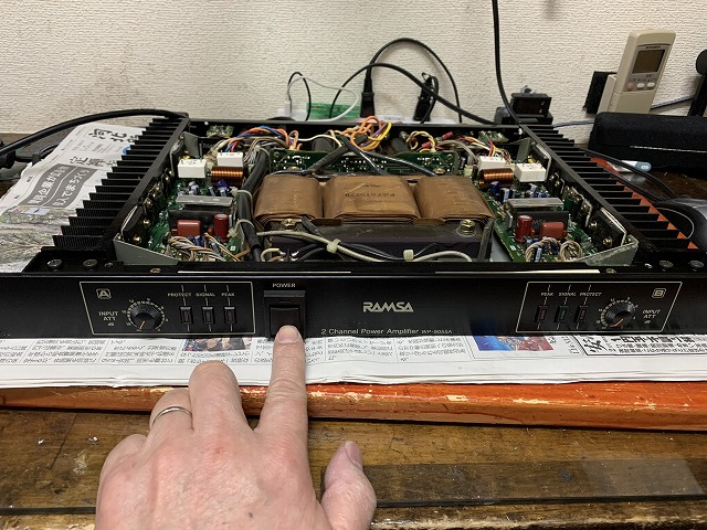 RAMSA パワーアンプ WP-9055Aの修理 ーFINALー - TomのブログⅡ