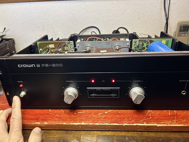 Crown PS-200 アンプ 750W CROWN パワーアンプ PS-200の修理 ーその4ー - TomのブログⅡ