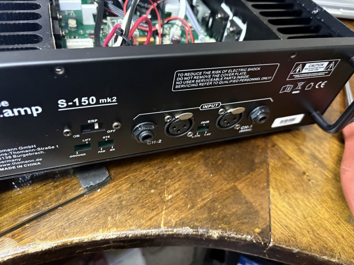 Thormann パワーアンプ S-150mk2の修理 ーリベンジー - TomのブログⅡ