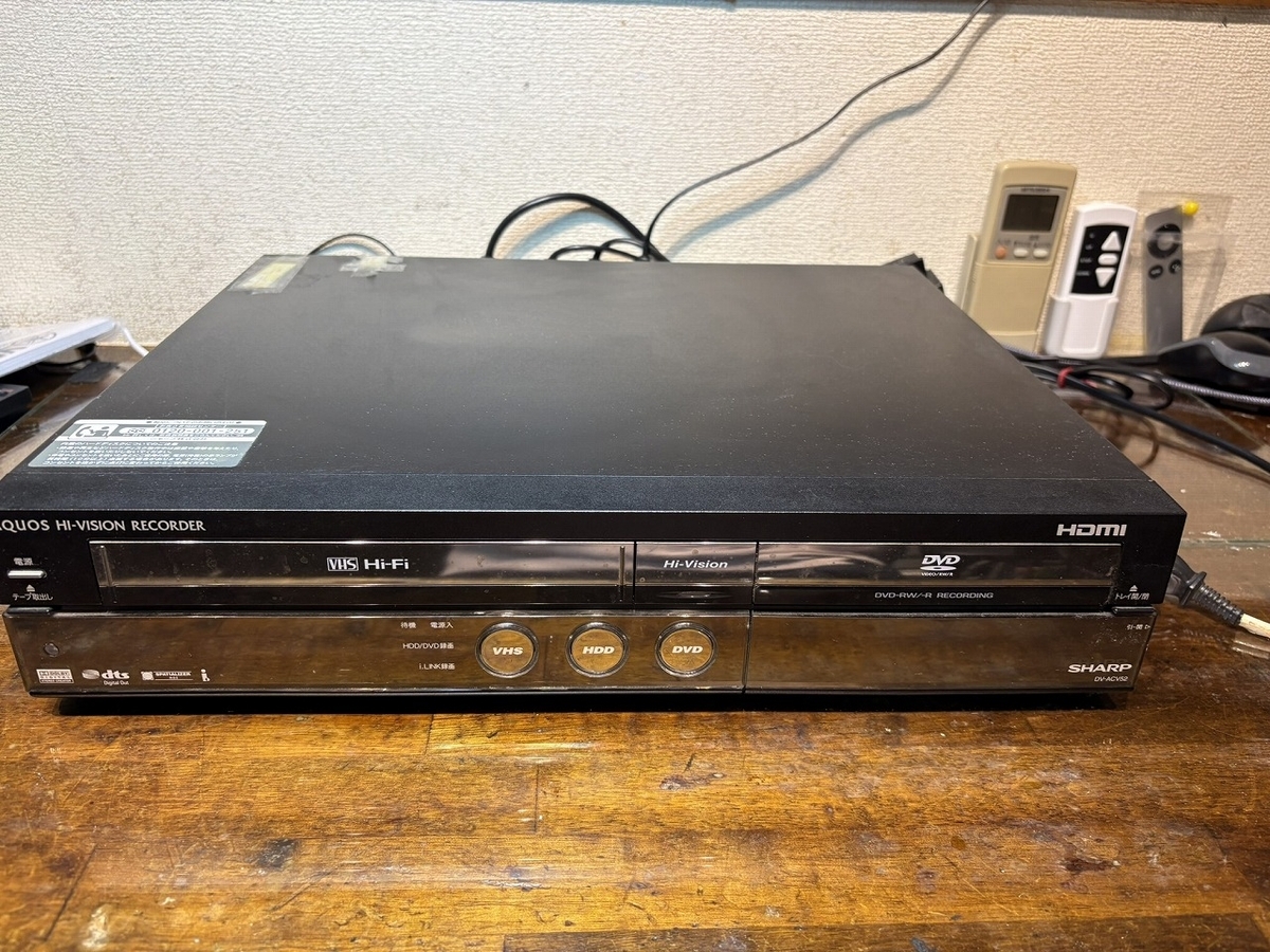 シャープ ハイビジョンHDDレコーダー DV-ACV52の修理 ーその1ー - Tom