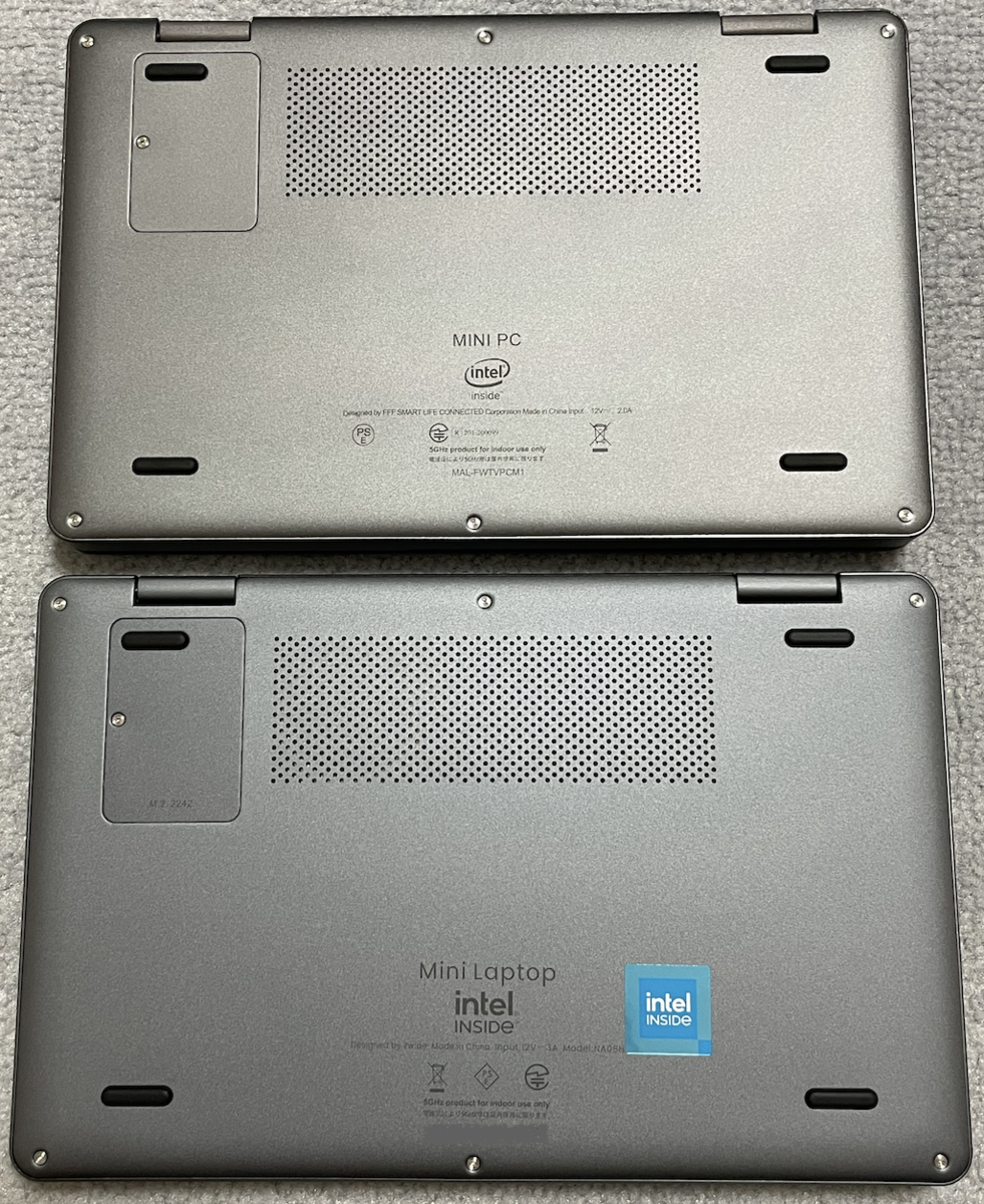 MAL-FWTVPCM1」と「NA08H」を比較する！ | N100搭載UMPC「Zwide NA08H