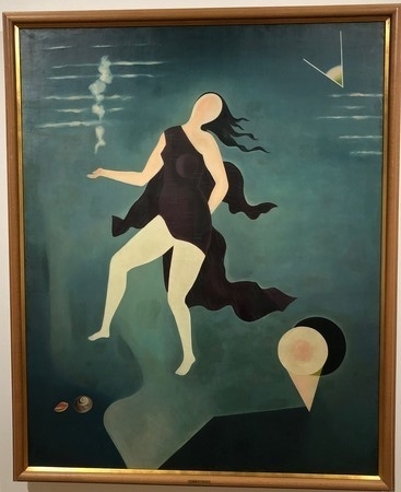 古賀春江【白い貝殻】　 高級画集画、状態良好、新品高級額装付、絵画 古賀春江【白い貝殻】 高級画集画、状態良好、新品高級額装